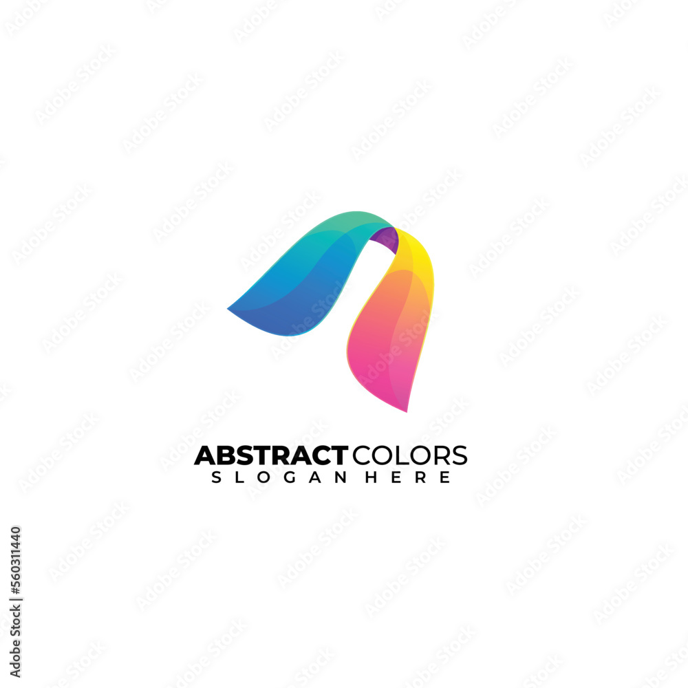 letter n abstract color design template illustration letter n abstract color design template illustration