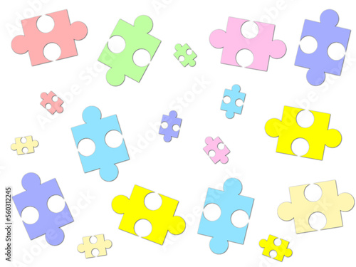 Abstract material (jigsaw puzzle)