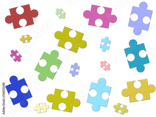 Abstract material (jigsaw puzzle)