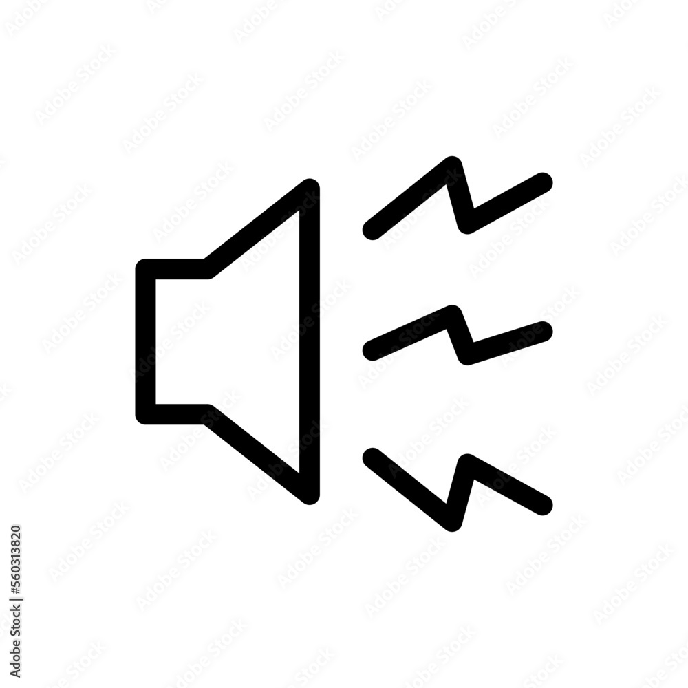 Simple And Clean Noise Sound Vector Icon Illustration Simple And Clean Noise Sound Vector Icon Illustration