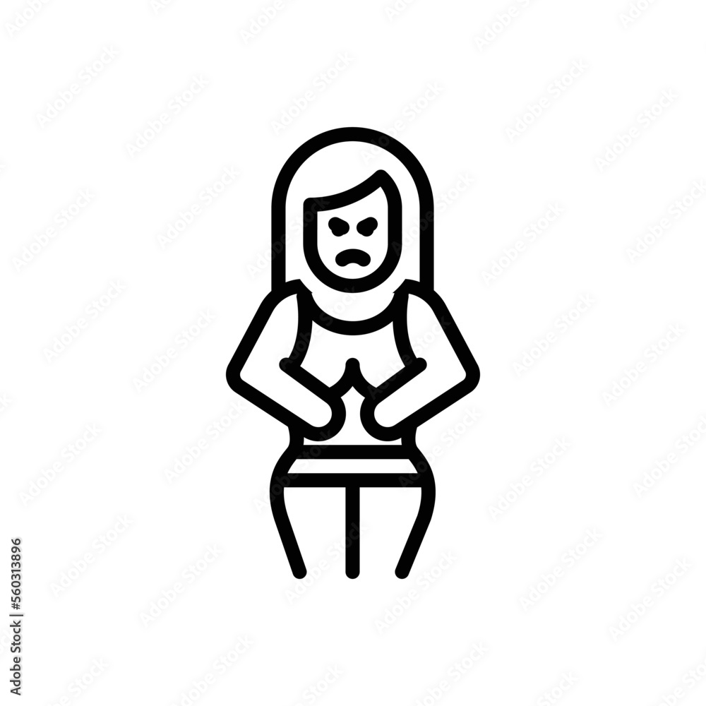 Black line icon for periodic Black line icon for periodic