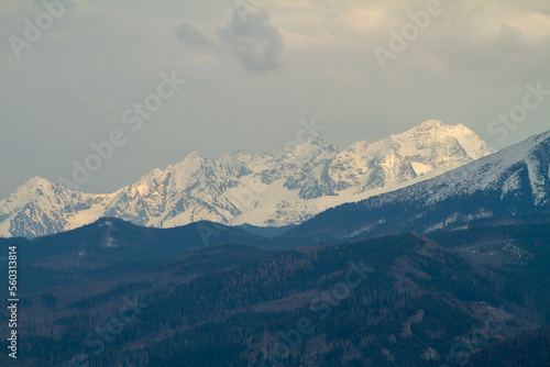 beautiful green high mountains in Poland