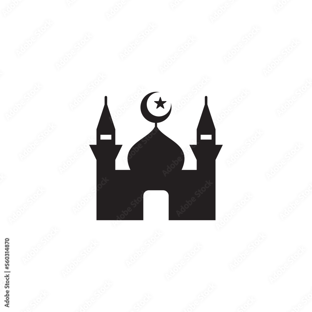 Obraz premium islamic icon , muslim icon vector