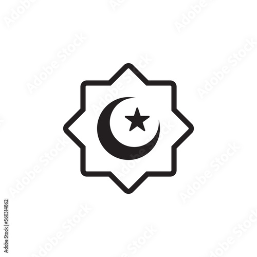 islamic icon , muslim icon vector