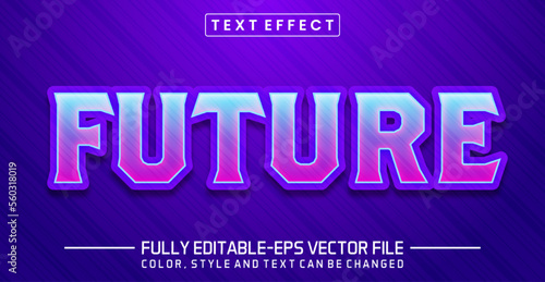 Editable Future text style effect - text style Concept