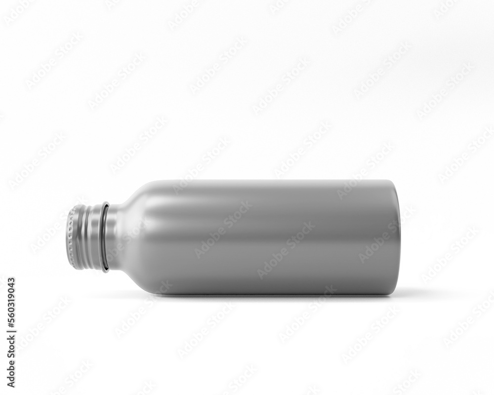 Aluminium Bottle with transparent background. Blank bottle. 3d rendering. Aluminium Bottle with transparent background. Blank bottle. 3d rendering.