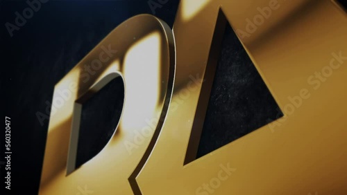 RA letter logo animaiton video, R and A alphabet interlocked 3d monogram video, R and A moviing alphabet video, RA symbol motion graphics on black background photo