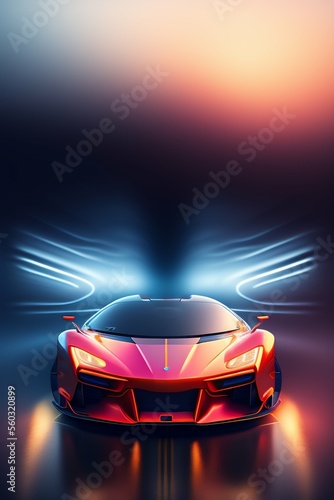 Colorful cars on a slick surface © Stela