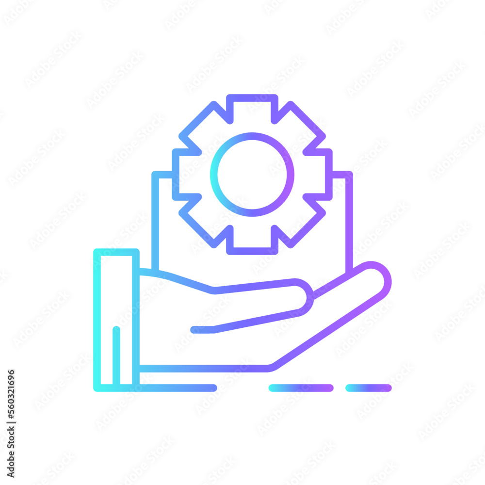 Service Delivery service icon with blue gradient outline style. Related to order tracking, delivery home, warehouse, truck, scooter, courier and cargo icons. Shipping symbol. Vector illustration Service Delivery service icon with blue gradient outline style. Related to order tracking, delivery home, warehouse, truck, scooter, courier and cargo icons. Shipping symbol. Vector illustration
