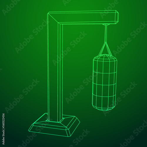 Punching bag for training boxing power punch