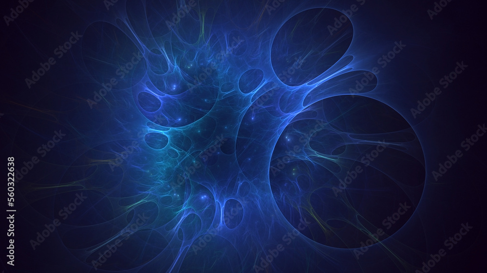 3D rendering abstract colorful fractal light background