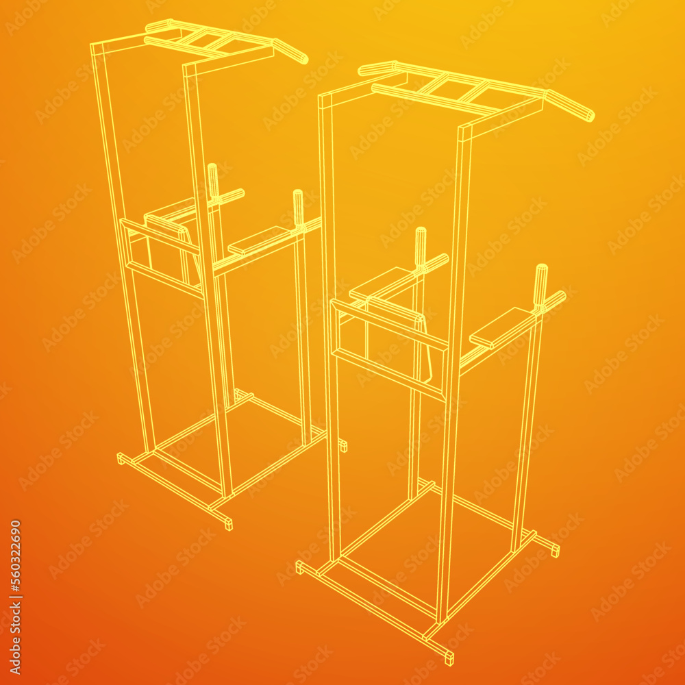 Fototapeta premium Pull up bar. Upper body workout, bodybuilding exercise.