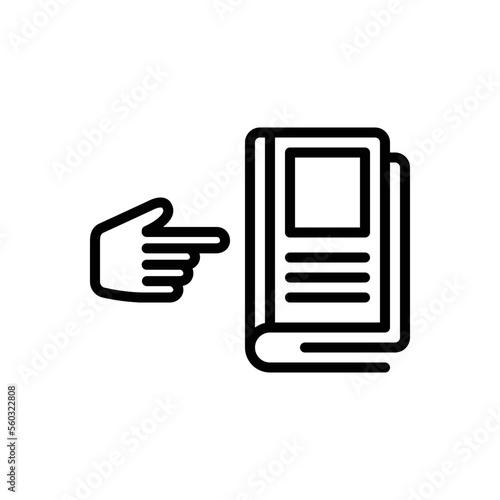 Black line icon for those