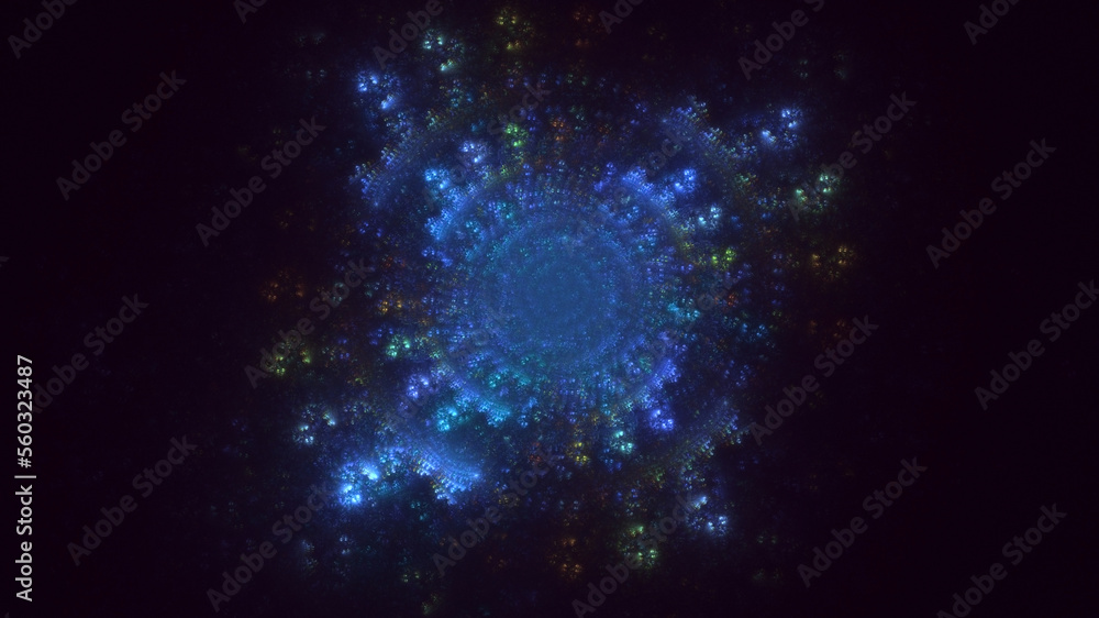 3D rendering abstract round light background 3D rendering abstract round light background