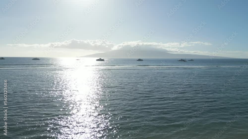 Hawaiian Beach Drone Shot in Maui