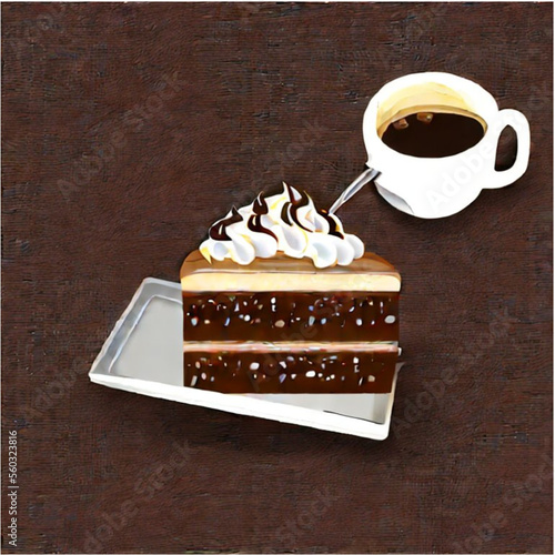 Schokoladentorte mit Kaffee