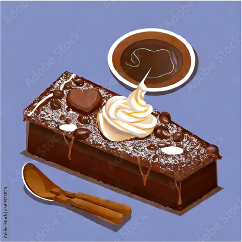 Schokoladentorte mit Kaffee