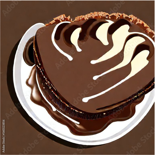 Schokoladentorte mit Kaffee