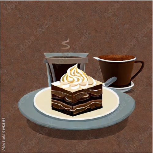 Schokoladentorte mit Kaffee
