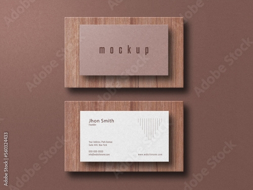 elegant and modern business card mockup	