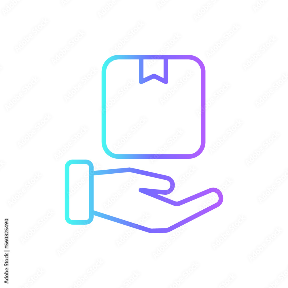 Delivery service delivery service icons with purple blue outline style. Shipping logistics symbol sign. Simple vector illustration. Related to package, fee, fast courier Delivery service delivery service icons with purple blue outline style. Shipping logistics symbol sign. Simple vector illustration. Related to package, fee, fast courier
