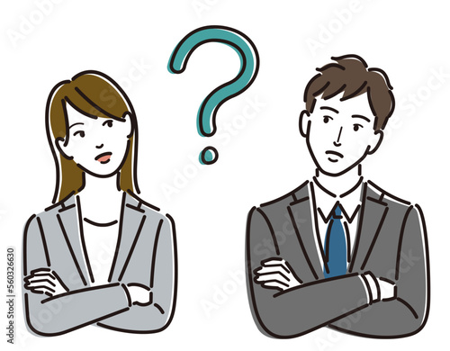 会社員　男性　女性　ビジネスパーソン　はてな　考える
