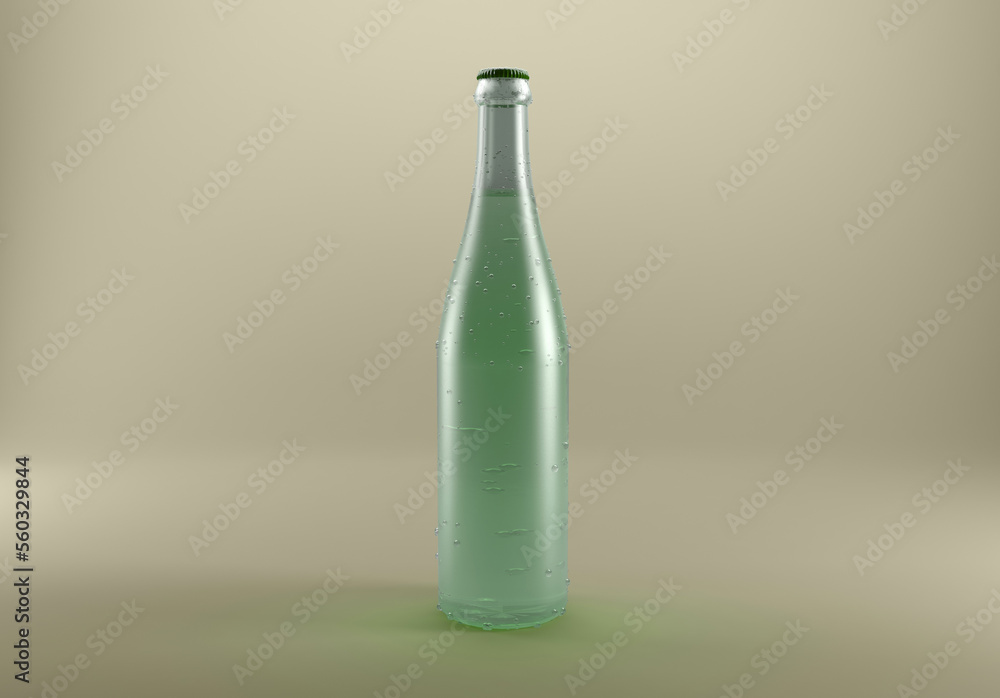 3D Rendered Bottles Mockup Template 3D Rendered Bottles Mockup Template