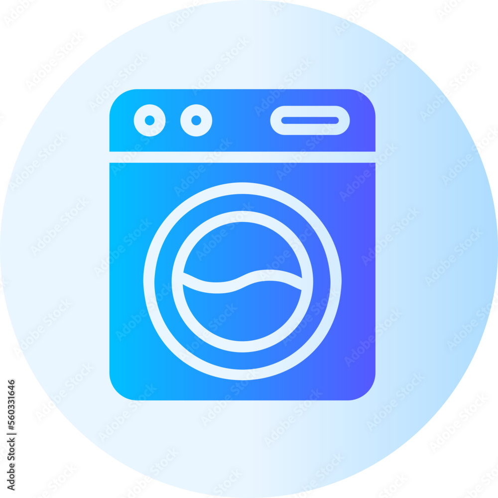 washing machine gradient icon washing machine gradient icon