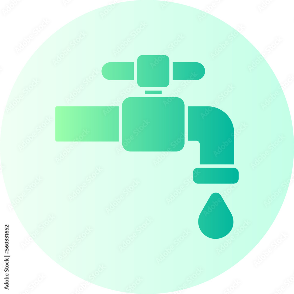 water tap gradient icon water tap gradient icon