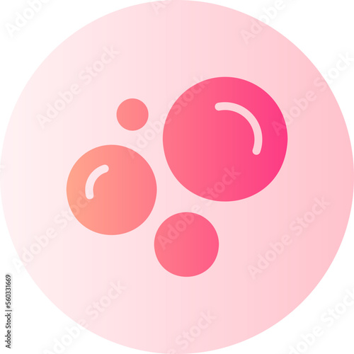 bubbles gradient icon