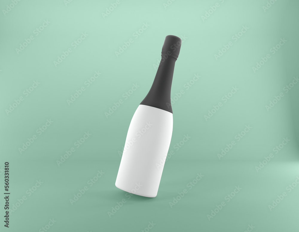3D Rendered Bottles Mockup Template 3D Rendered Bottles Mockup Template