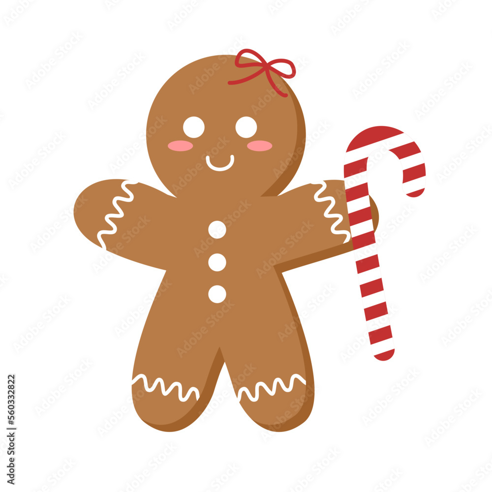 Fototapeta premium Gingerbread Christmas Element