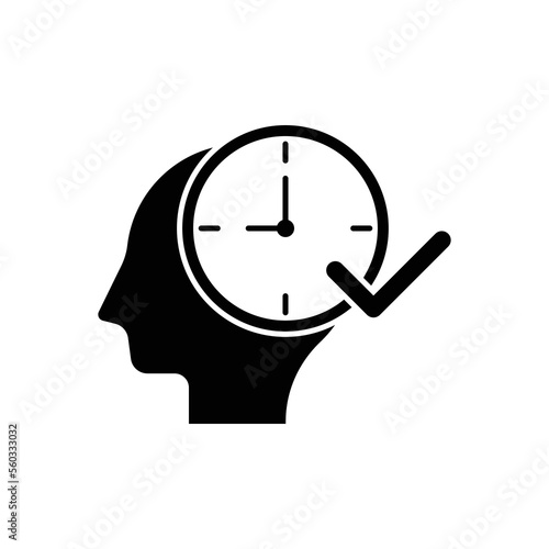 Punctuality icon design. isolated on white background