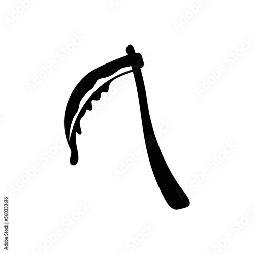 death scythe grim reaper vector icon