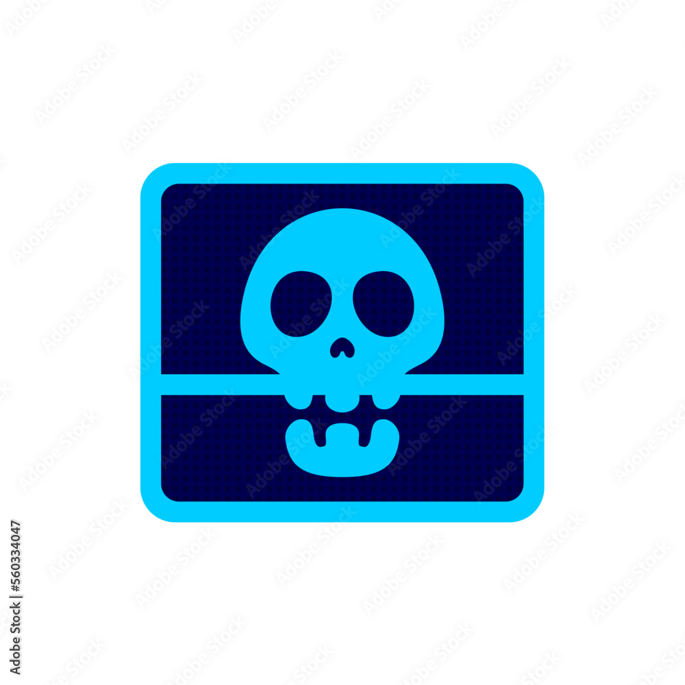 skull head x-ray vector icon for app skull head x-ray vector icon for app