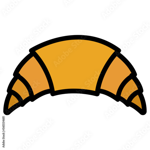 pastries filled line icon