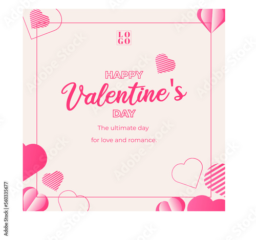 Happy valentine day post for instagram