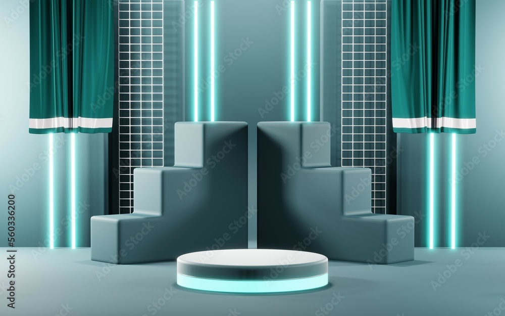 3D render of pastel template soft blue minimal podium background for show products on pastel podium 3D render of pastel template soft blue minimal podium background for show products on pastel podium