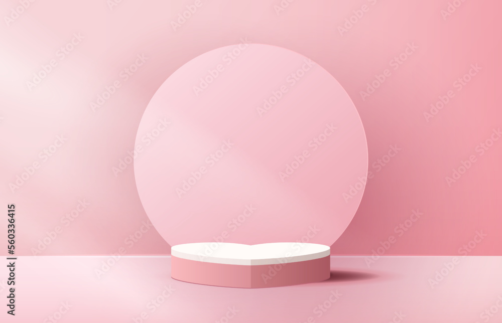 Pink podium display background products for valentine’s day in love platform. stand to show cosmetic with craft style. symbols of love for happy. vector design. Pink podium display background products for valentine’s day in love platform. stand to show cosmetic with craft style. symbols of love for happy. vector design.