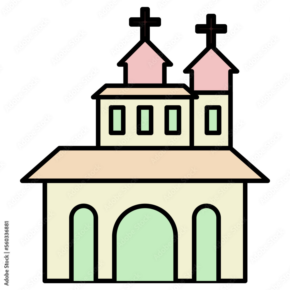Obraz premium church icon