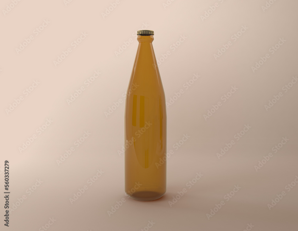 3D Rendered Bottles Mockup Template 3D Rendered Bottles Mockup Template