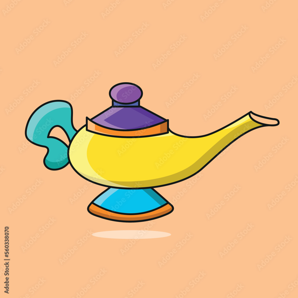 Illustration of Magic Lamp – Magic Lamp Vector – Magic Lamp Drawing Illustration of Magic Lamp – Magic Lamp Vector – Magic Lamp Drawing