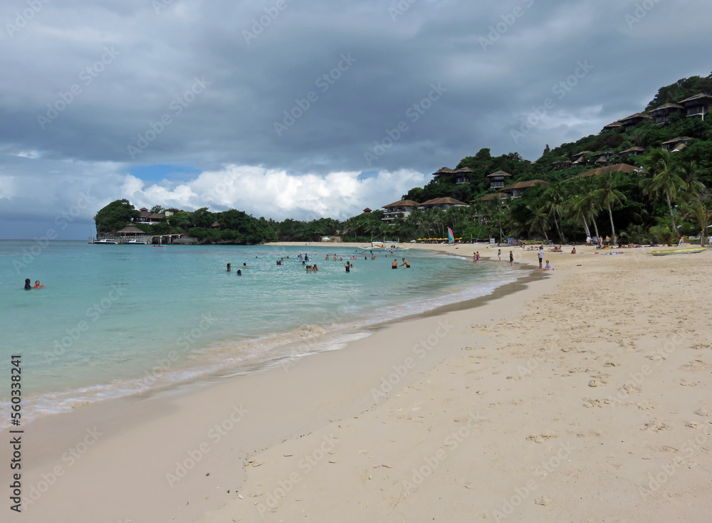 Beautiful Ocean Beach Boracay Island Philippines Asia