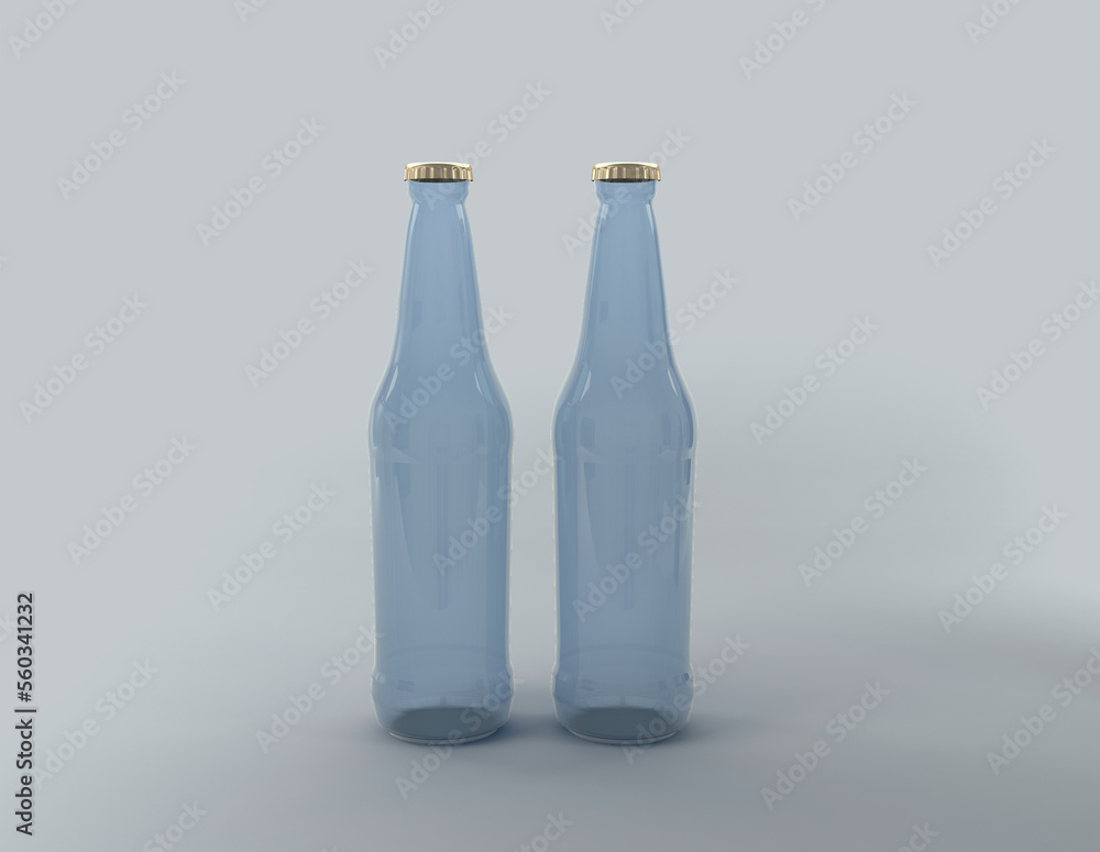 3D Rendered Bottles Mockup Template 3D Rendered Bottles Mockup Template