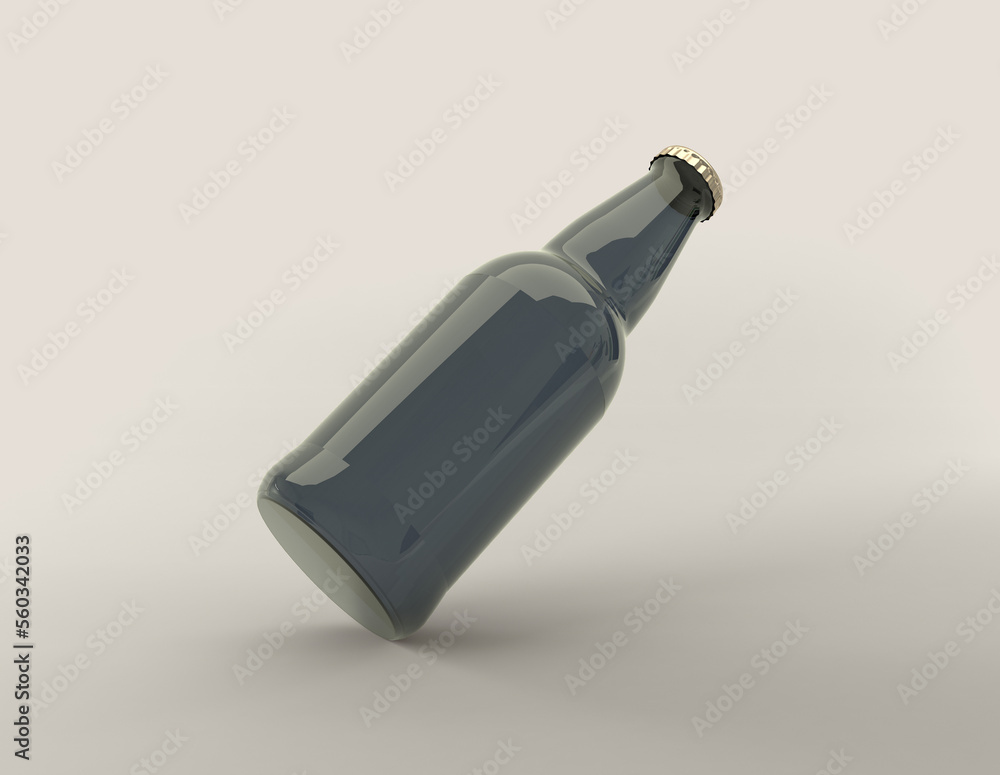 3D Rendered Bottles Mockup Template 3D Rendered Bottles Mockup Template