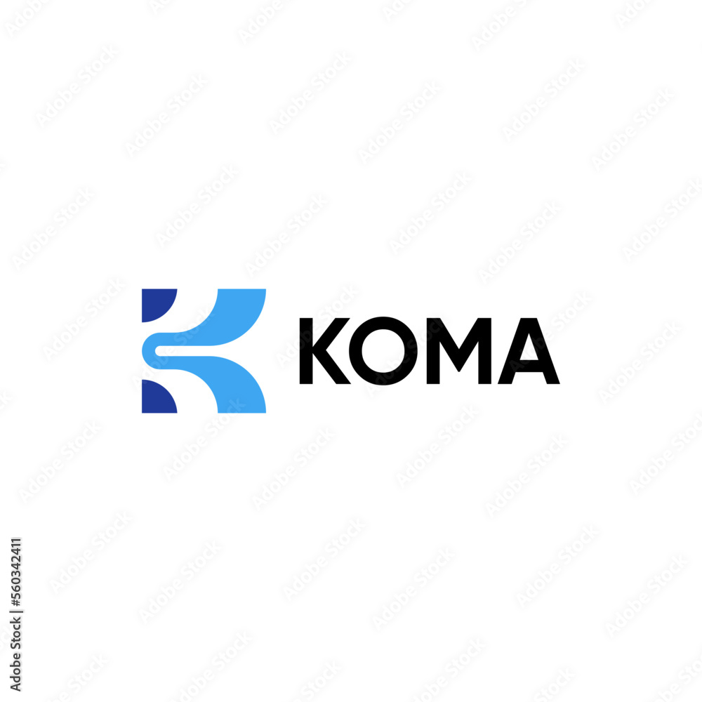 Letter K logo concept