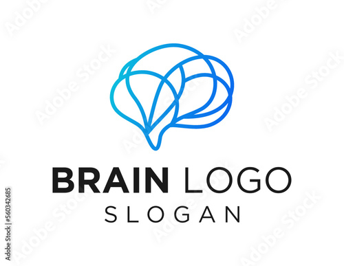 Logo about Brain on white background. created using the CorelDraw application.