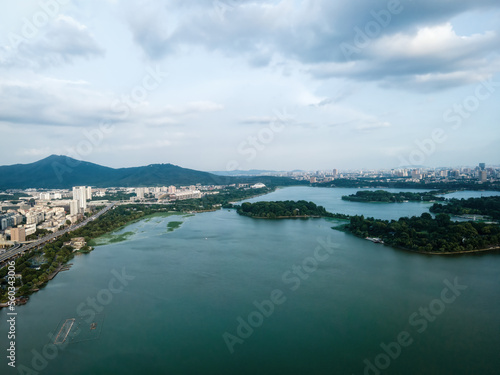 Cityscape by the Xuanwu Lake in Nanjing