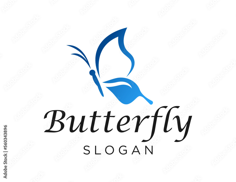 Logo about Butterfly on white background. created using the CorelDraw application. Logo about Butterfly on white background. created using the CorelDraw application.
