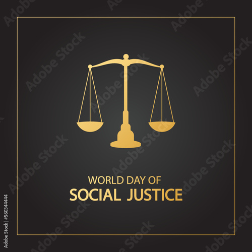 Vector Illustration of World Day of Social Justice
